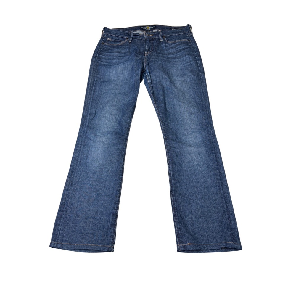 Lucky Brand Sofia Straight Jeans Womens 8/29 W32XL29 Ankle Medium Wash 7W11446